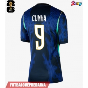 Lacne Ženy Futbalové dres Brazília Matheus Cunha #9 MS 2026 Krátky Rukáv - Preč